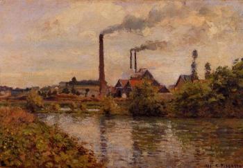 Camille Pissarro : Factory at Pontoise II